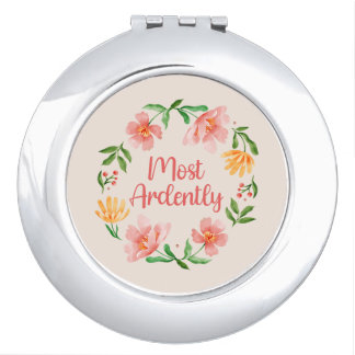 Pride And Prejudice Mr. Darcy - Most Ardently III Compact Mirror