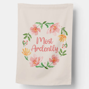 Pride And Prejudice Mr. Darcy - Most Ardently III House Flag
