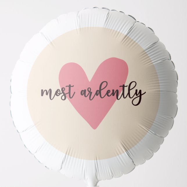 Pride And Prejudice Mr. Darcy - Most Ardently V Balloon (Front)