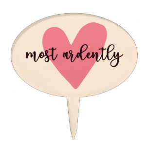 Pride And Prejudice Mr. Darcy - Most Ardently V Cake Topper