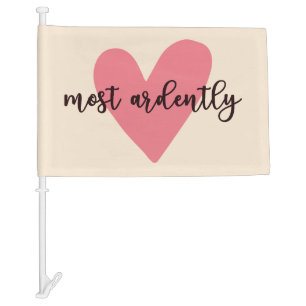 Pride And Prejudice Mr. Darcy - Most Ardently V Car Flag