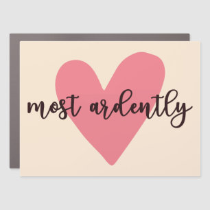 Pride And Prejudice Mr. Darcy - Most Ardently V Car Magnet