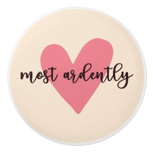 Pride And Prejudice Mr. Darcy - Most Ardently V Ceramic Knob