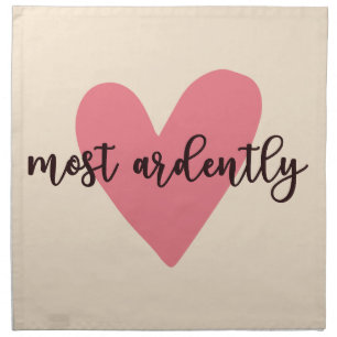Pride And Prejudice Mr. Darcy - Most Ardently V Cloth Napkin