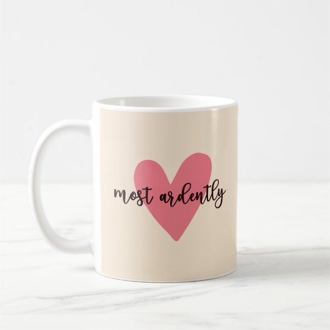 Pride And Prejudice Mr. Darcy - Most Ardently V Coffee Mug (Left)