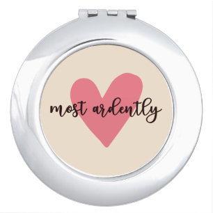 Pride And Prejudice Mr. Darcy - Most Ardently V Compact Mirror