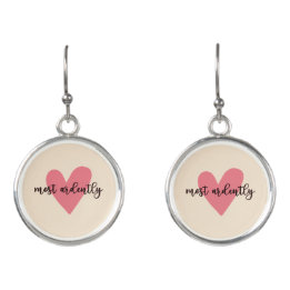 Pride And Prejudice Mr. Darcy - Most Ardently V Earrings