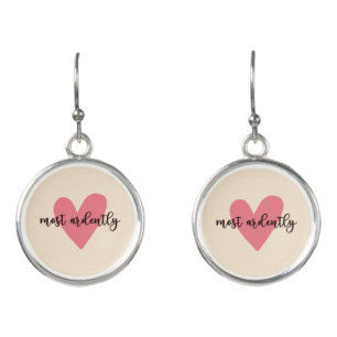 Pride And Prejudice Mr. Darcy - Most Ardently V Earrings