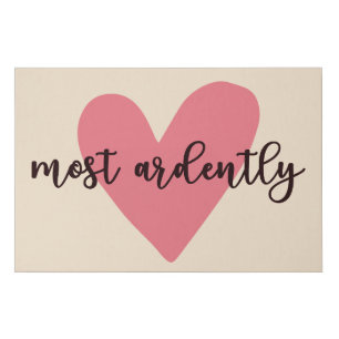 Pride And Prejudice Mr. Darcy - Most Ardently V Faux Canvas Print