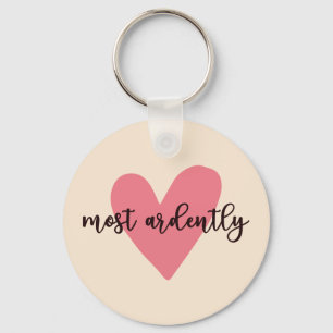 Pride And Prejudice Mr. Darcy - Most Ardently V Keychain