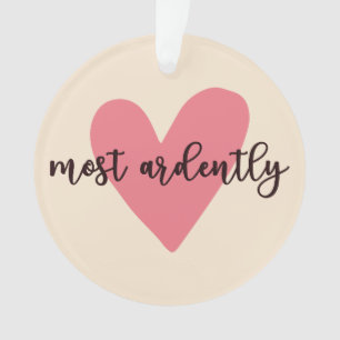 Pride And Prejudice Mr. Darcy - Most Ardently V Ornament