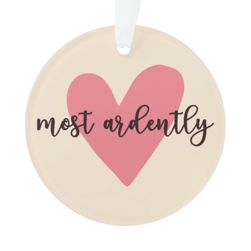 Pride And Prejudice Mr. Darcy - Most Ardently V Ornament