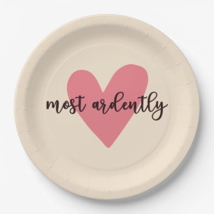Pride And Prejudice Mr. Darcy - Most Ardently V Paper Plates