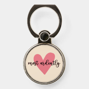 Pride And Prejudice Mr. Darcy - Most Ardently V Phone Ring Stand