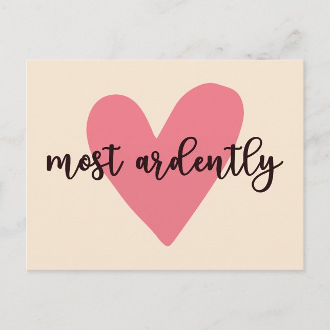 Pride And Prejudice Mr. Darcy - Most Ardently V Postcard (Front)