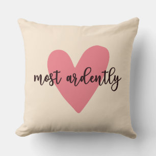 Pride And Prejudice Mr. Darcy - Most Ardently V Throw Pillow