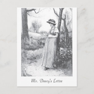 Pride and Prejudice:  Mr. Darcy's Letter Postcard