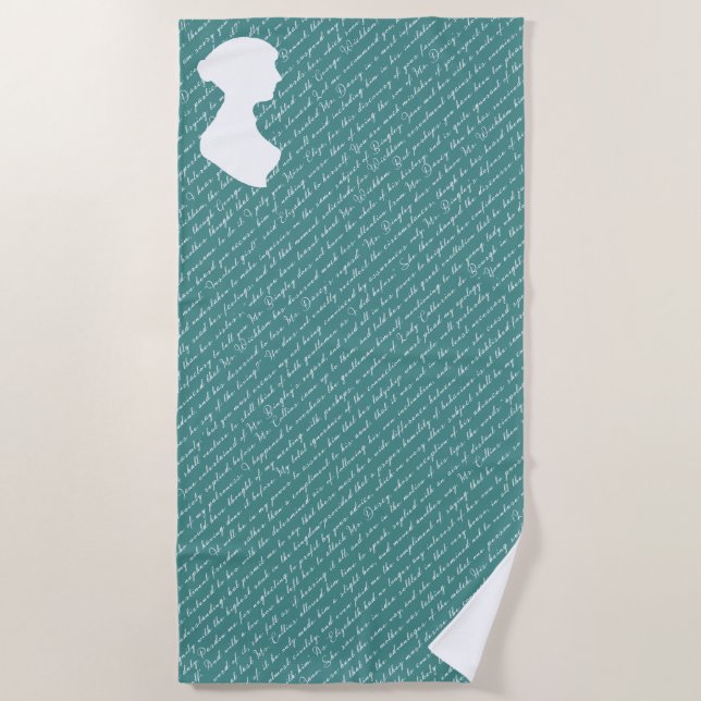 Pride and Prejudice Netherfield Ball Jane Austen Beach Towel (Front)