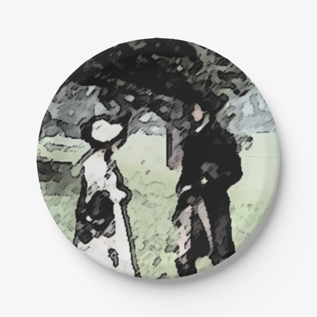 Pride and Prejudice Paper Plates (Front)