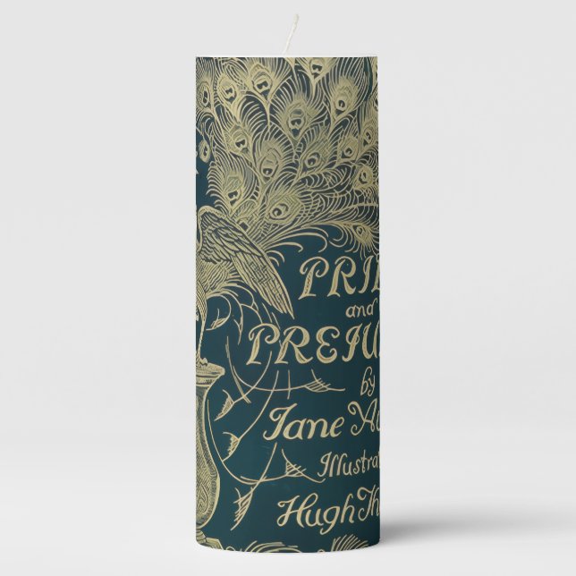 Pride and Prejudice  Pillar Candle (Front)