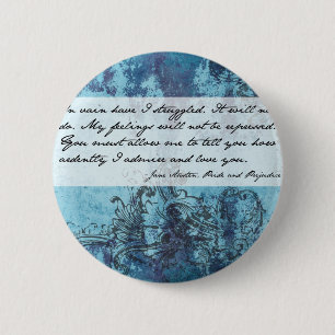 Pride and Prejudice Quote Button