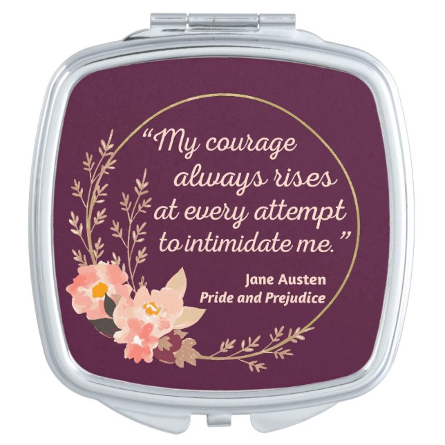 Pride and Prejudice Quote I - Cute Style Compact Mirror (Front)