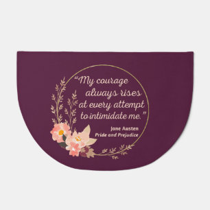 Pride and Prejudice Quote I - Cute Style Doormat