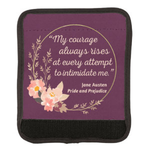 Pride and Prejudice Quote I - Cute Style Luggage Handle Wrap