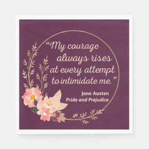 Pride and Prejudice Quote I - Cute Style Napkins