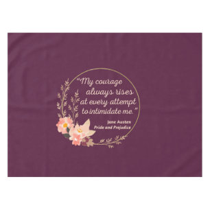Pride and Prejudice Quote I - Cute Style Tablecloth
