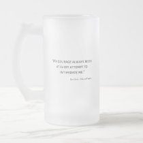 Pride and Prejudice Quote I Frosted Glass Beer Mug