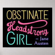 Pride and Prejudice Quote II - Bright Colors