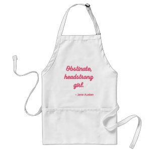Pride and Prejudice Quote II - Cute Style Adult Apron