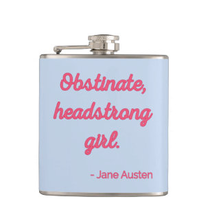 Pride and Prejudice Quote II - Cute Style Flask