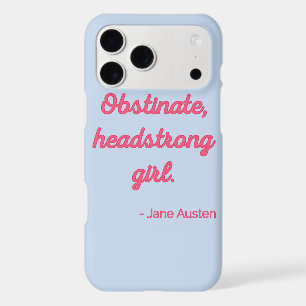 Pride and Prejudice Quote II - Cute Style iPhone 17 Pro Max Case