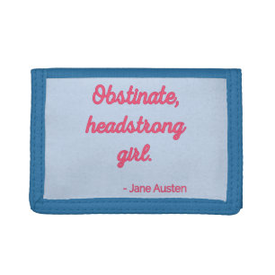 Pride and Prejudice Quote II - Cute Style Tri-fold Wallet
