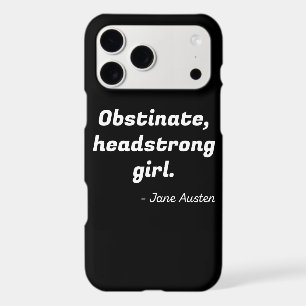 Pride and Prejudice Quote II iPhone 17 Pro Max Case