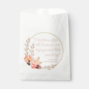 Pride and Prejudice Quote III - Cute Style Favor Bag
