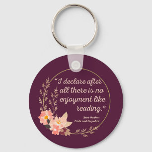 Pride and Prejudice Quote III - Cute Style Keychain