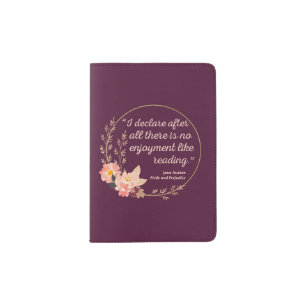 Pride and Prejudice Quote III - Cute Style Passport Holder