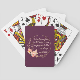 Pride and Prejudice Quote III - Cute Style Poker Cards