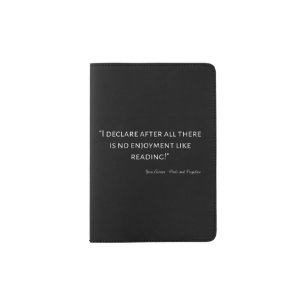 Pride and Prejudice Quote III Passport Holder