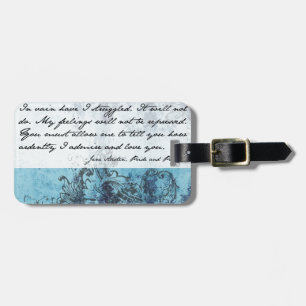 Pride and Prejudice Quote Luggage Tag