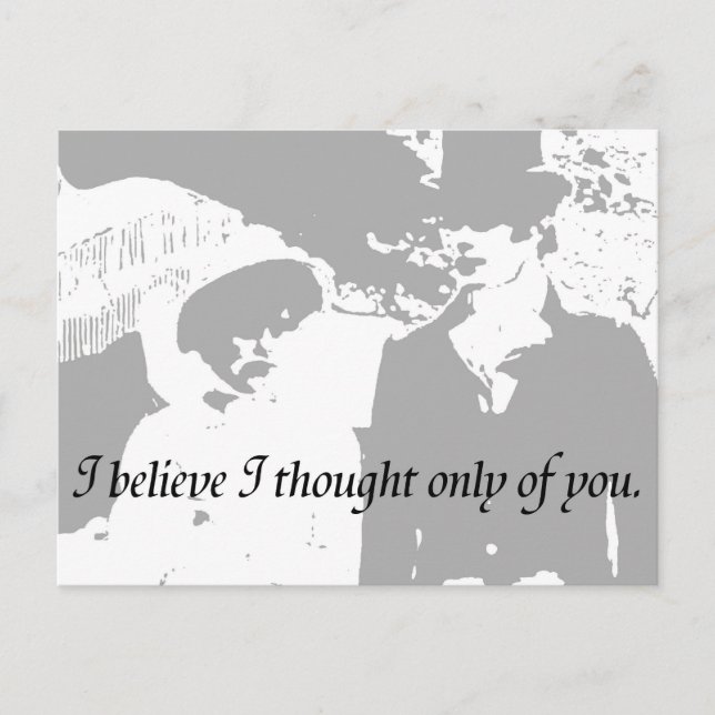 Pride and Prejudice Quote Postcard (Front)