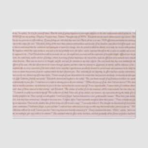 Pride and Prejudice Quote Tissue Paper