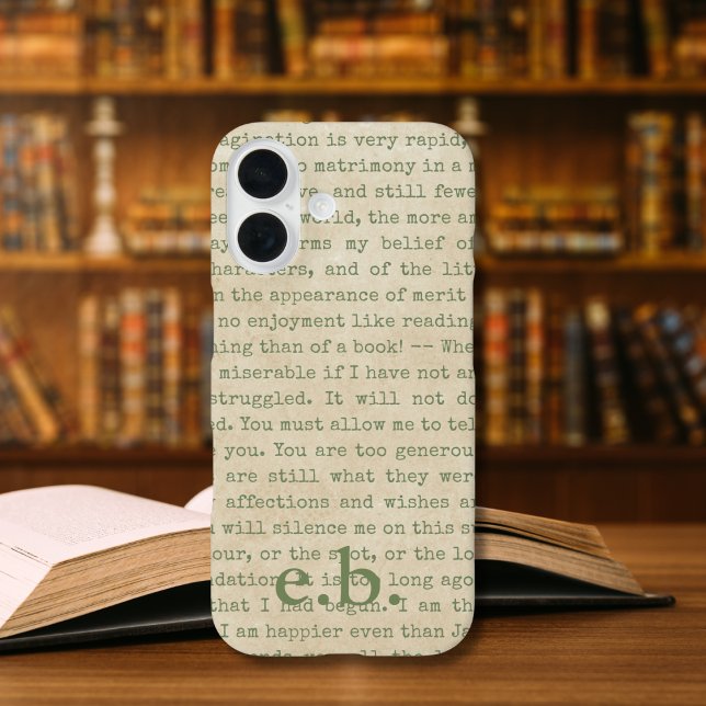 Pride and Prejudice Quotes Personalized Case-Mate iPhone Case (Creator Uploaded)