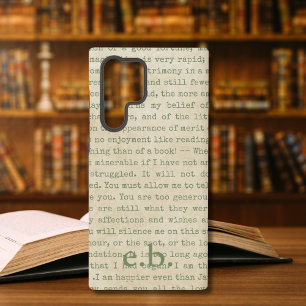 Pride and Prejudice Quotes Personalized Samsung Galaxy S22 Ultra Case