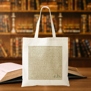 Pride and Prejudice Quotes Personalized Tote Bag