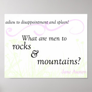 Pride and Prejudice "Rocks and Mountains" Poster