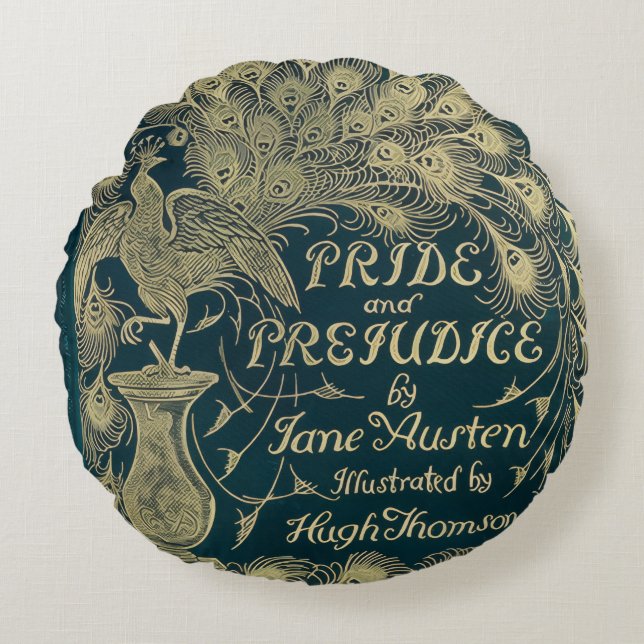 Pride and Prejudice Round Pillow (Front)